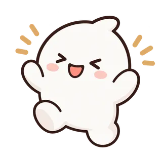 喜んでいるキャラクターの Mochi